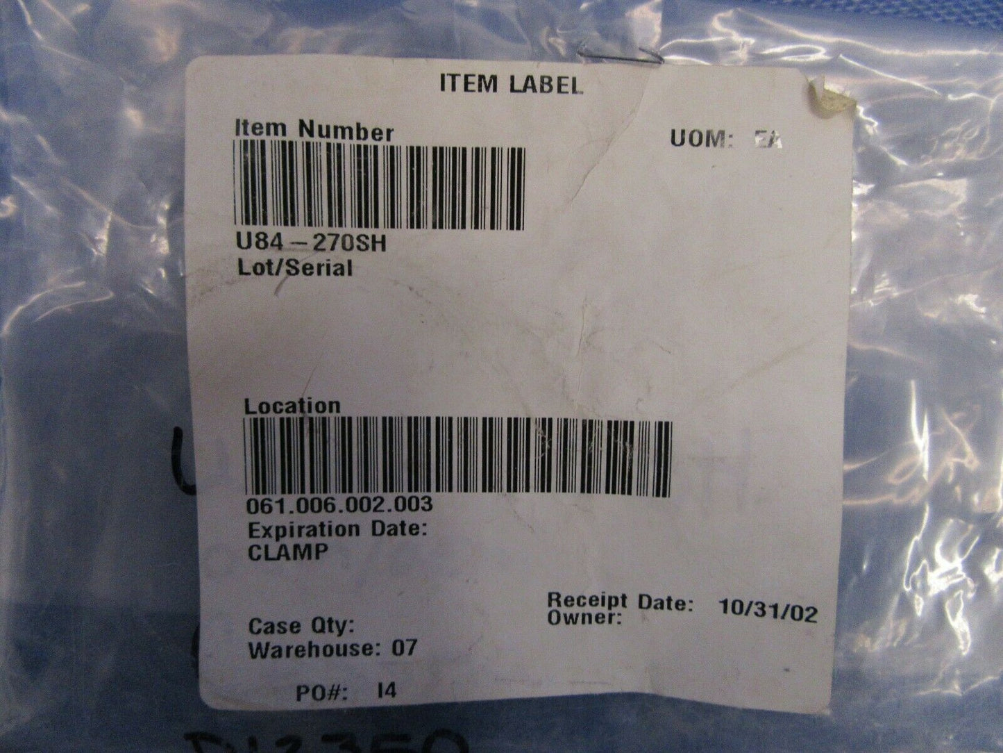 Cessna Induction Clamps P/N U84-270SH NOS (0519-131)