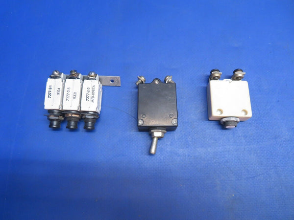 Piper Aerostar 602P Circuit Breaker P/N 112-205-101 LOT OF 5 (0123-969)