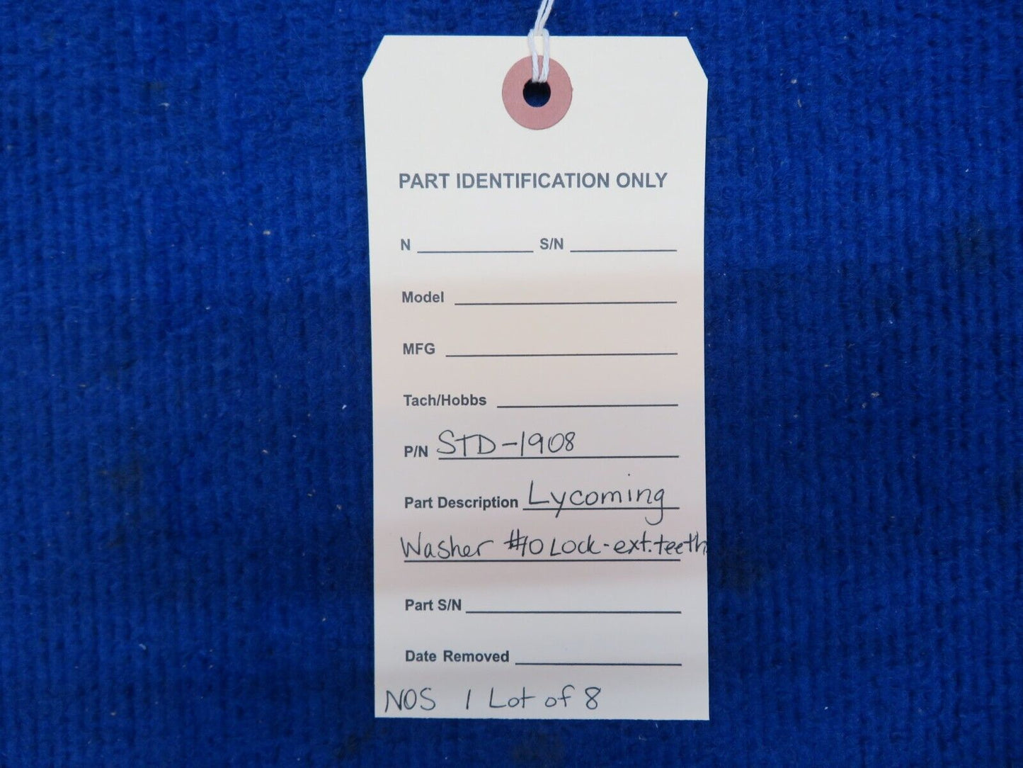 Lycoming Washer #10 Lock-ext. Teeth P/N STD-1908 LOT OF 8 NOS (0722-718)