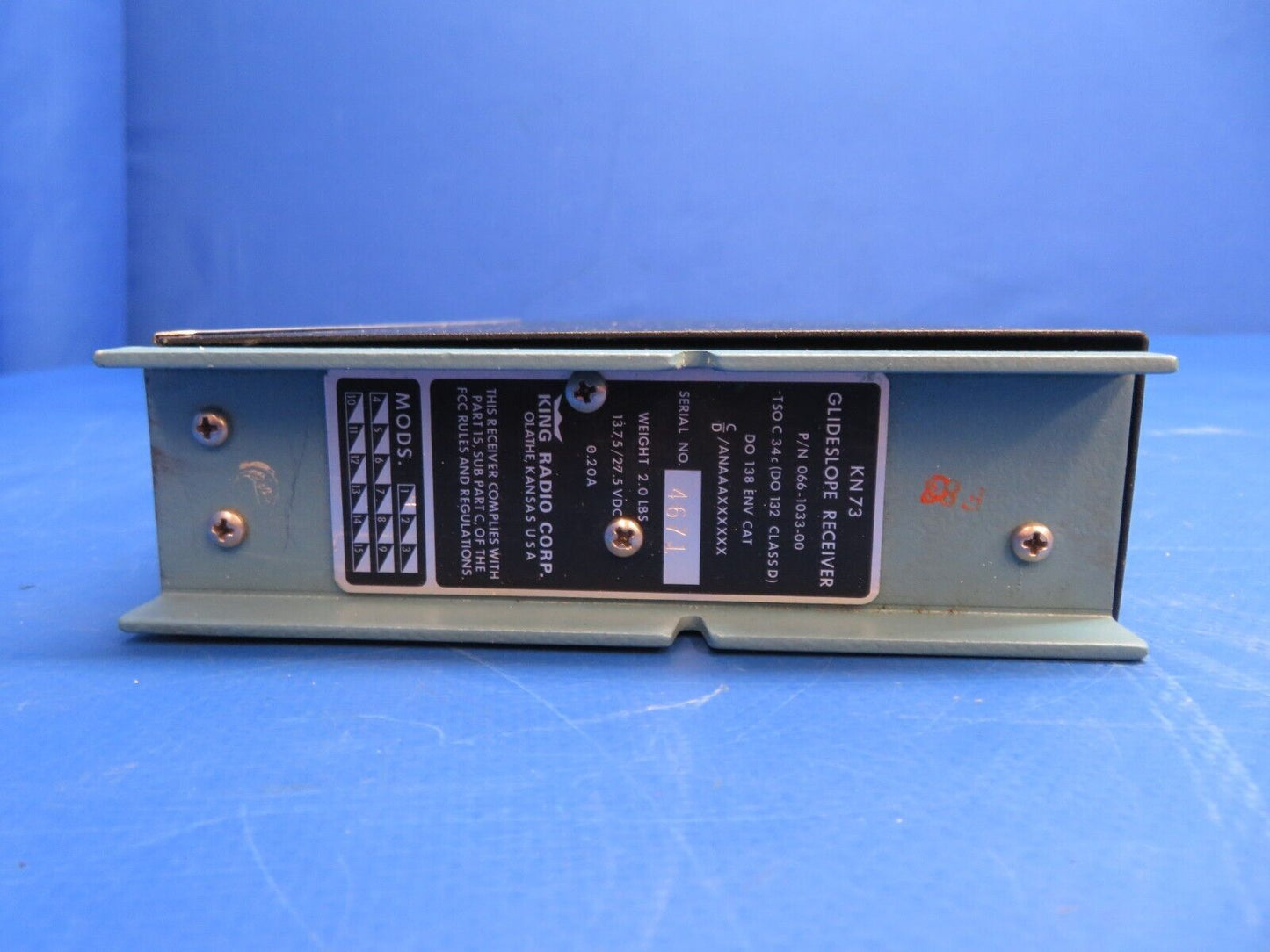 King KN 73 Glideslope Receiver 14-28V P/N 066-1033-00 (0223-947)