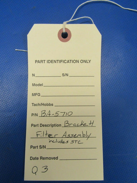 Brackett Filter Assembly P/N BA-5710 NOS (0519-173)
