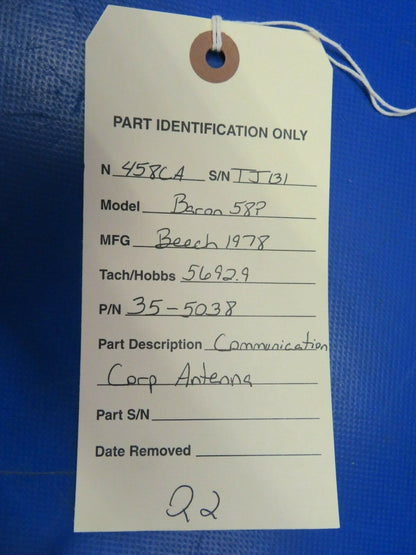Beech Baron 58P Communications Components Antenna P/N 35-5038 (0320-318)
