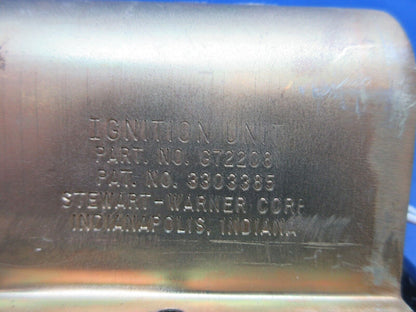 Stewart Warner Header Ignition Unit P/N 6722081 CORE (1123-801)