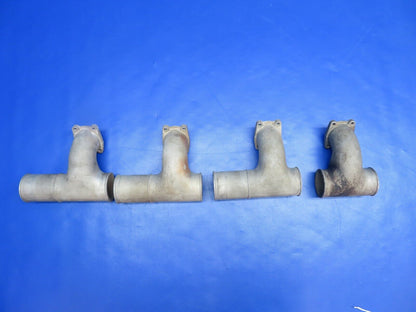 Continental IO-470-VO Intake Elbow Tubes P/N 629138 LOT  (0124-1104)