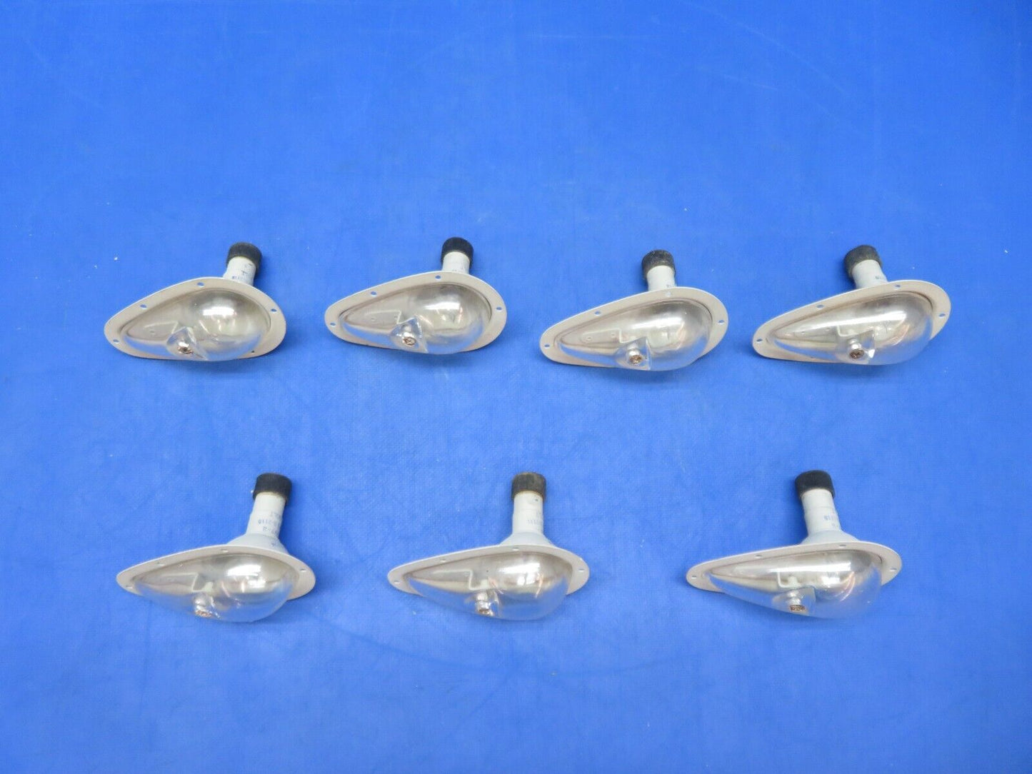 Grimes Aviation Upward Light 26v P/N AN3097-2 Cracked Lenses LOT OF 7 (0923-551)