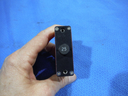 Klixon Circuit Breaker 25amp  NOS   P/N 6752-12-25  (1015-29)