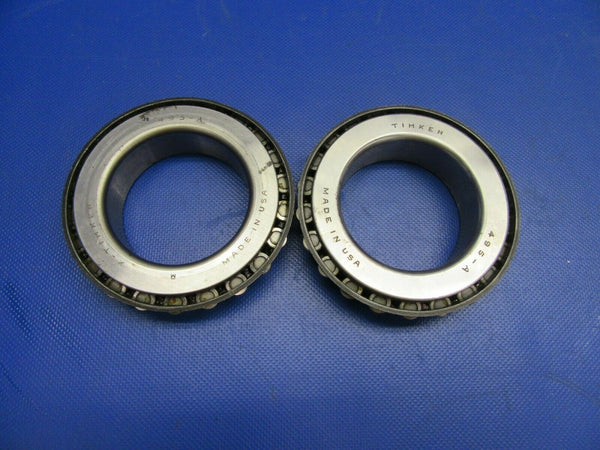 Timken Tapered & Bower Bearings P/N 495A LOT OF 2 (0821-526)