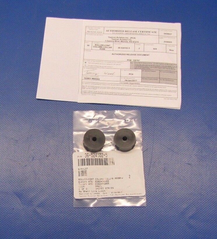 Beech Roller - Control Column Collar P/N 36-524102-5 NOS LOT OF 2 (0517-149)