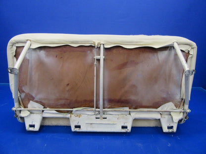 Cessna 177B Seat Assy Rear Cream Leather & Sheepskin P/N 1714098-9 (0818-191)
