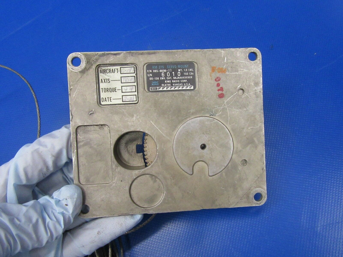Cessna R182 King KM-275 Roll Servo Mount P/N 065-0030-00 (0817-41)