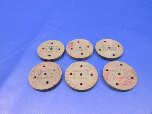 Goodyear Brake Puck Lining P/N 9523452 LOT OF 6 NOS (0224-1633)