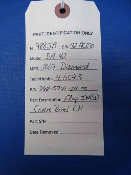 Diamond DA-42 Left Hand Flap INBD Cover Panel P/N D60-5741-24-00 (0623-385)