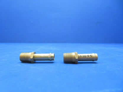 Rapco Vacuum System Fitting P/N 1K10-4-6 LOT OF 2 NOS (0923-569)