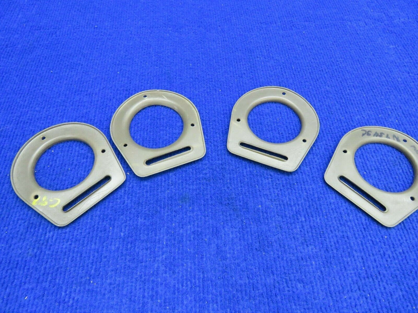 Piper Cover Assembly Air Vent Flange Olive Tone P/N 65735-19 LOT OF 4 (0222-388)