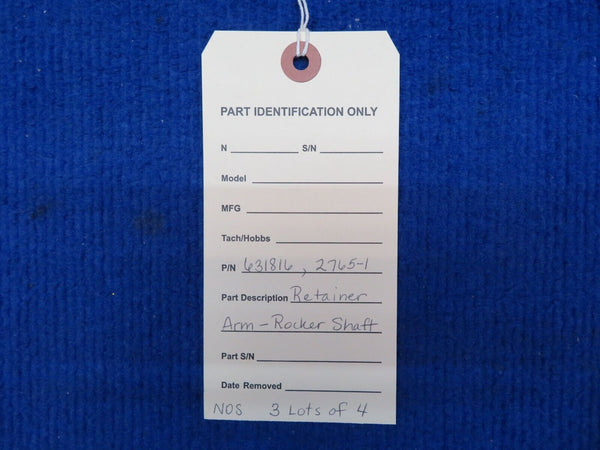 Retainer Arm - Rocker Shaft P/N 631816 LOT OF 4 NOS (0722-744)