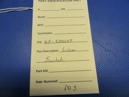 Licon Switch P/N 65-330055 NOS (1021-438)