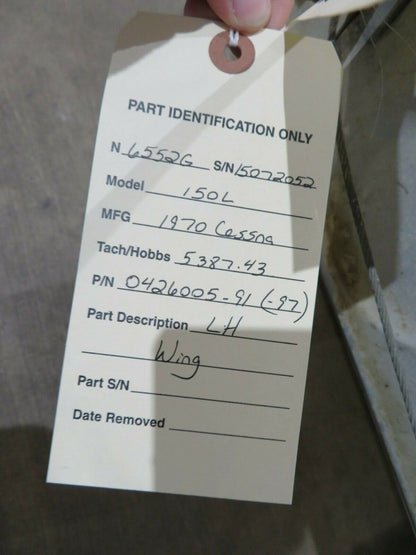 1970 Cessna 150L Left Hand Wing Structure P/N 0426005-91 (1120-358)