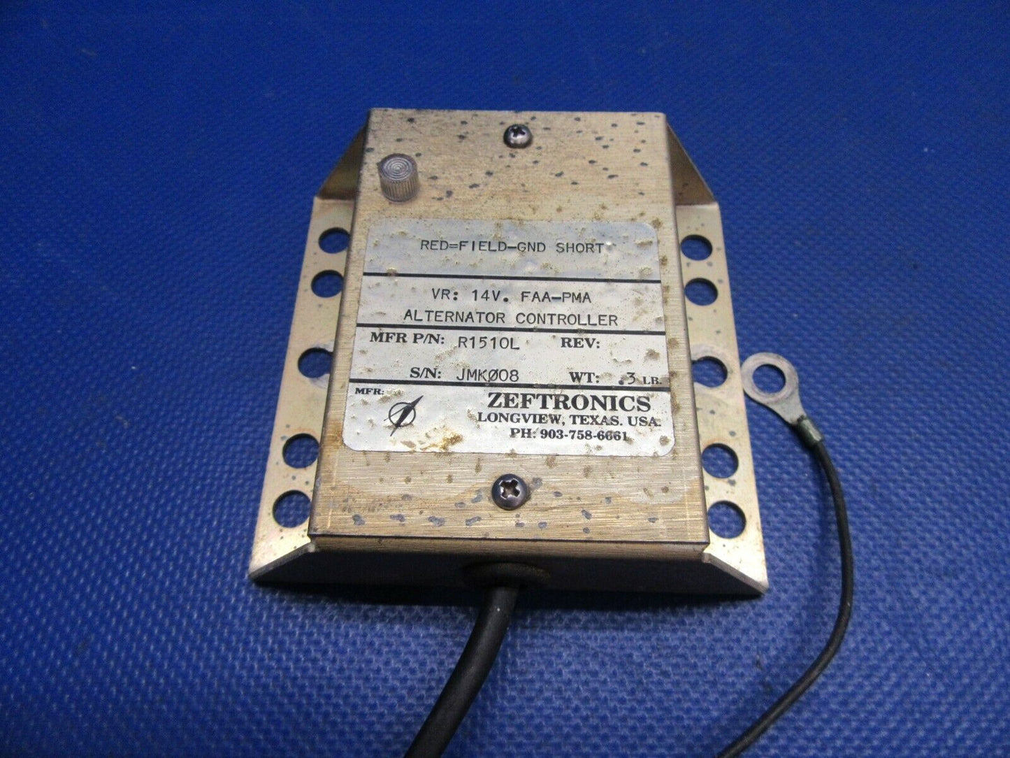 Mooney M20 Zeftronics Alternator Controller P/N R151DL (0921-339)