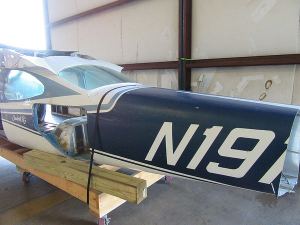 Low Time 1972 Cessna 177RG Cardinal Fuselage S/N 0312 - Tail Damage (0818-04)