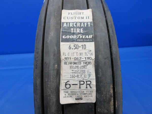 Goodyear Flight Custom II Tubeless Tire 6.50x10 P/N 650T66-1 NOS (0224-1608)