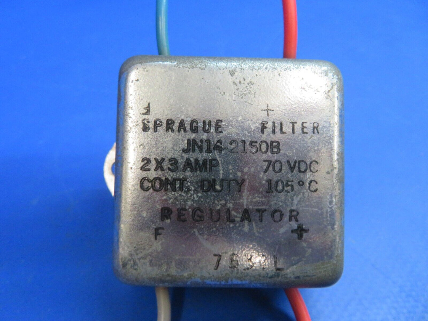 Piper PA-28R-201T Sprague Filter Regulator 70V P/N JN14-2150B (1122-772)