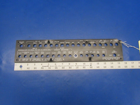 Beech D55 Baron Circuit Breaker Panel P/N 96-324127-3 (0717-11)