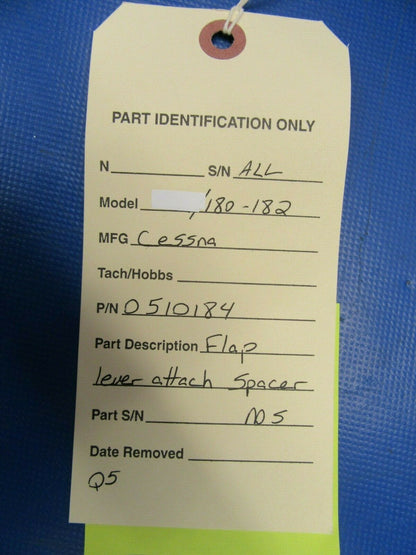 Cessna 180, 182 Flap Lever Attach Spacer P/N 0510184 NOS (0419-488)