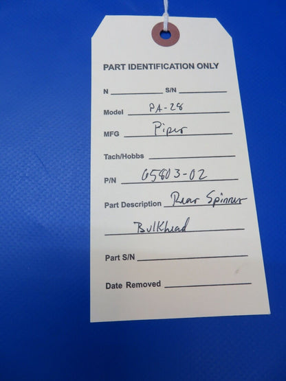 Piper PA-28 Rear Spinner Bulkhead P/N 65803-02 (1122-342)