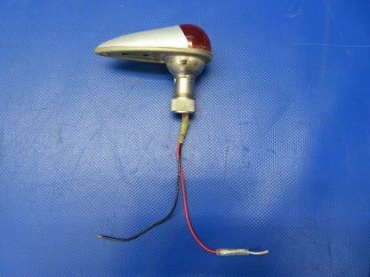 Cessna 170 Whelen Position Light 28V LH Red Lens P/N 01-0770001-42 (0721-857)