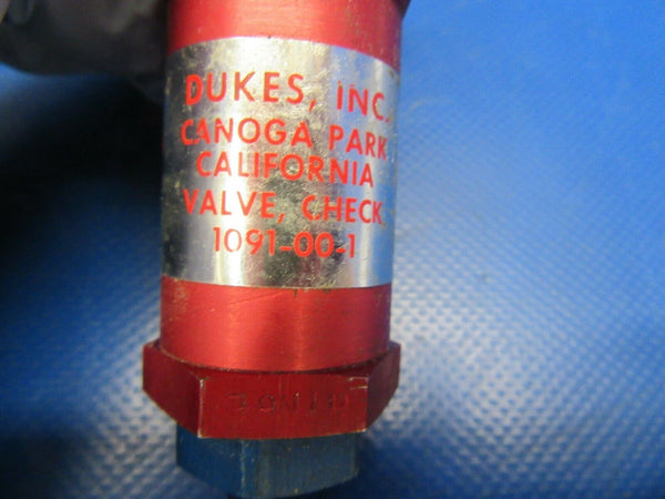 Duke's Check Valve P/N 1091-00-1 & 97328-000 (0219-230)