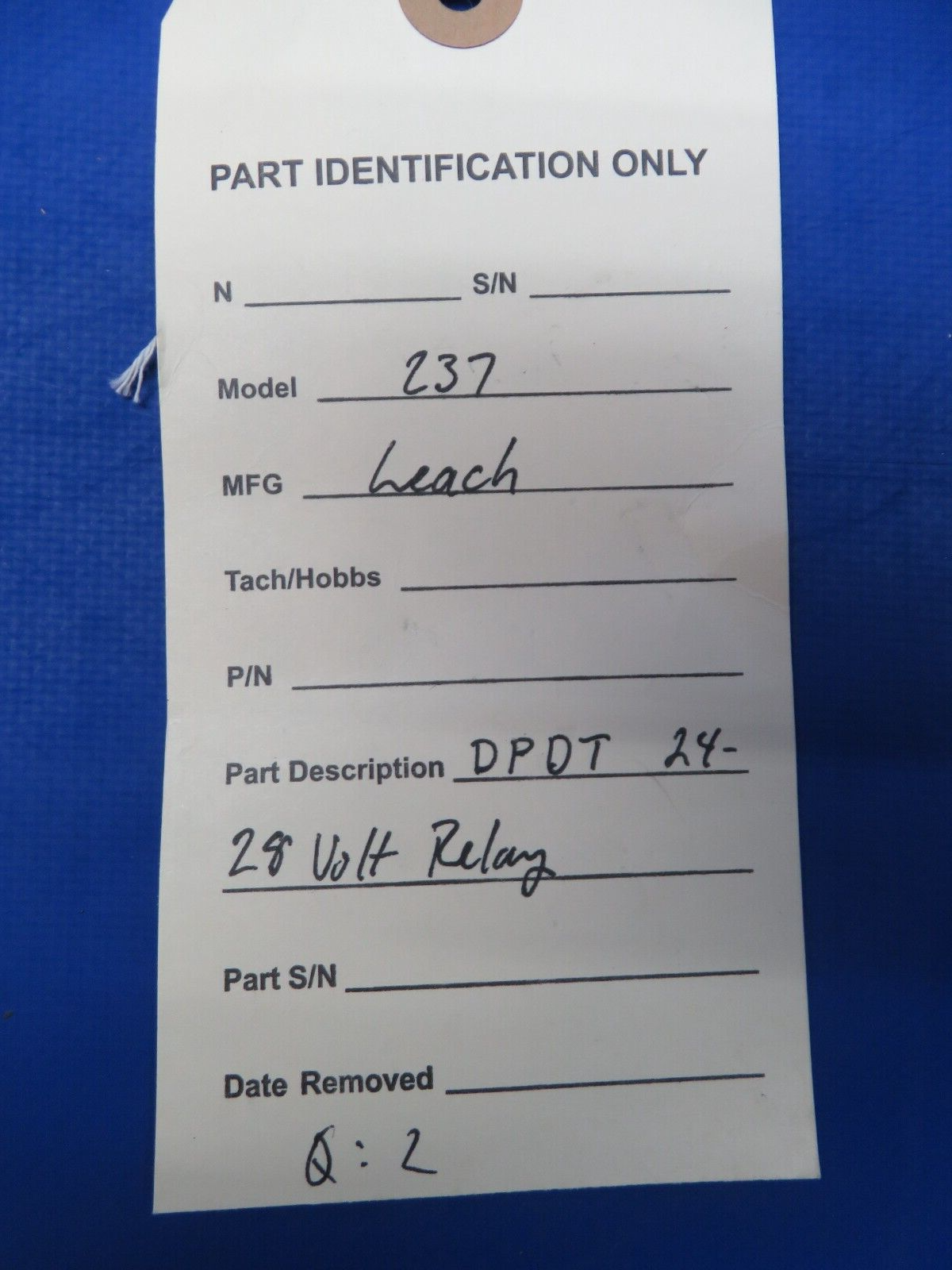 Leach 237 D.P.O.T. 28v Relay (1123-271)