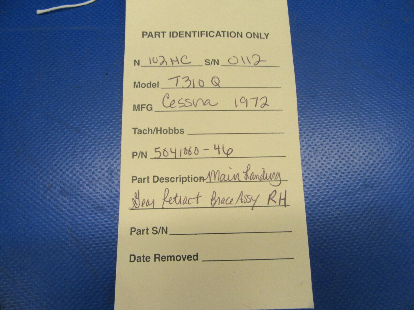 Cessna 310 / T310Q Main Gear Retract Brace Assy RH P/N 5041000-46 (0619-331)