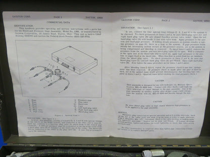 Gayston Bleed & Pressure Gauge Model 1366 MFG June 1965 (0720-892)