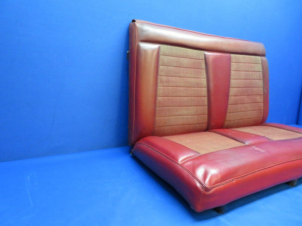 Piper PA-28R-180 Rear Seat Assy Red Vinyl P/N 65700-06 (1123-399)