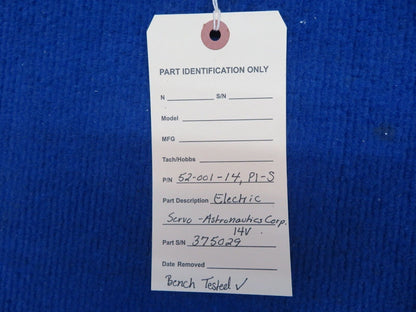 Electric Servo - Astronautics Crop. 14v P/N 52-001-14 (0622-746)