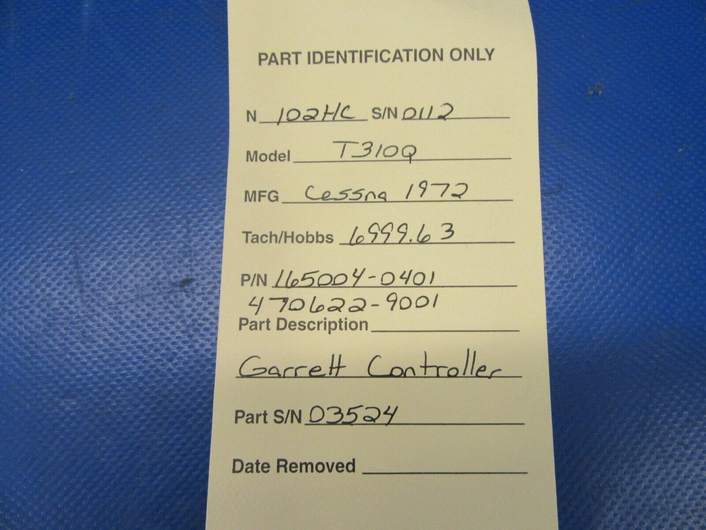 Cessna 310 Garrett Controller Pressure Ratio C165004-0401,470622-9001 (0619-173)