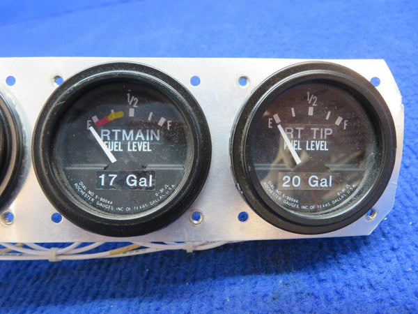 Beech C-35 Bonanza Rochester Fuel Level Gauge Cluster P/N 5-90044 (0722-636)