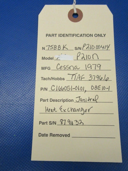 Cessna P210N Janitrol Heat Exchanger Air to Air C166051-0101 (0919-253)