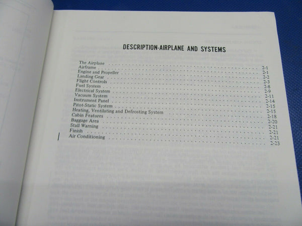 Piper Cherokee PA-28R-200 Arrow II Information Manual (1021-427)