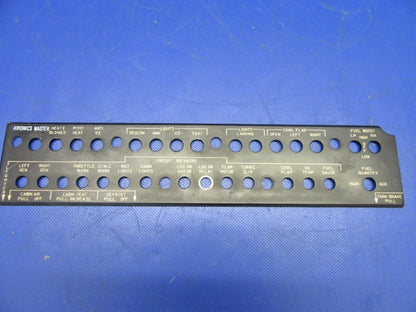 Beech 95-B55 Baron Panel Sub-Panel Edge Lit LH 96-324034-1 (1021-407)