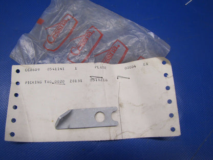 Cessna 170 Plate Left Lock Brake Master Cylinder P/N 0541141-1 NOS (0417-246)