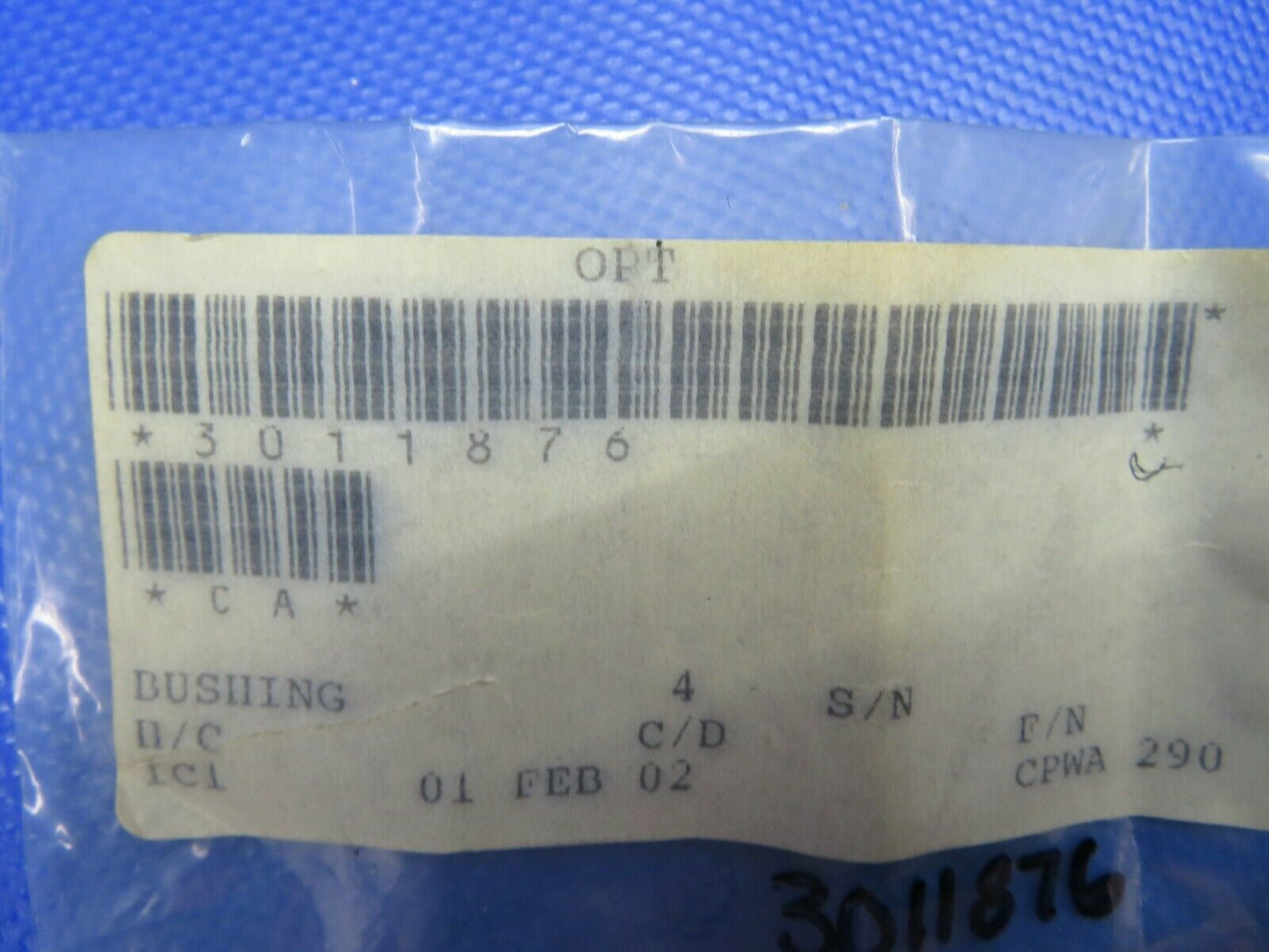 Pratt & Whitney Sleeve Bushing P/N 3011876 NOS (1120-371)