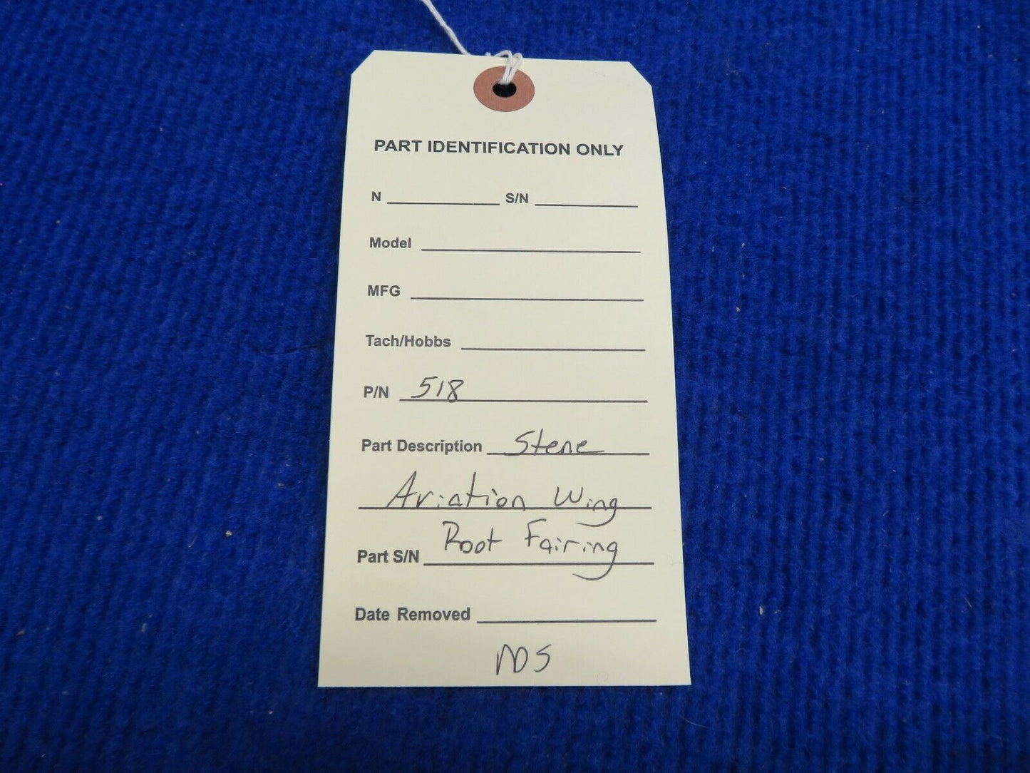 Stene Aviation Wing Root Fairing NOS P/N 518 (0122-484)