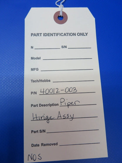 Piper Hinge Assy P/N 40012-003 NOS (0922-331)