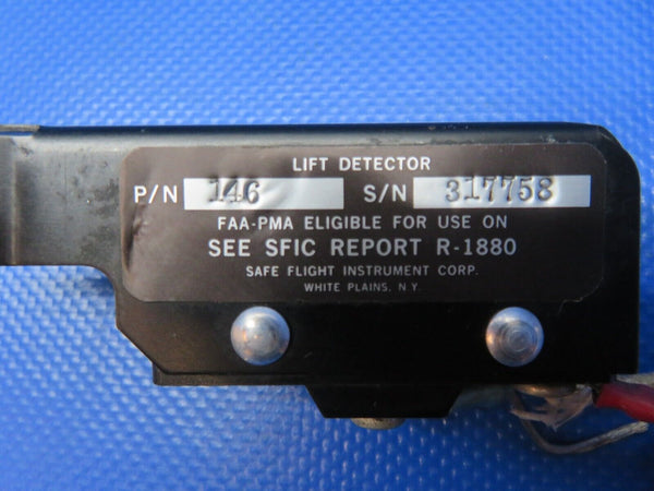 Cessna 401 / 401A Safe Flight Lift Detector Heated 28v P/N 146 TESTED (0124-177)