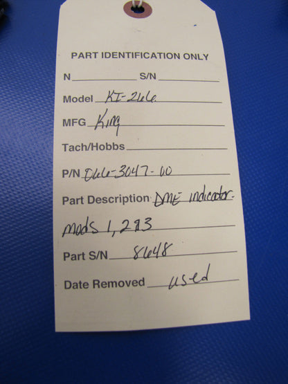King KI-266 DME Indicator P/N 066-3047-00 (0417-11)