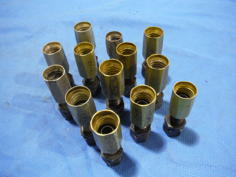Adapter, Straight, Tube to Hose   LOT OF 13      P/N MS28760-12  (715-92)