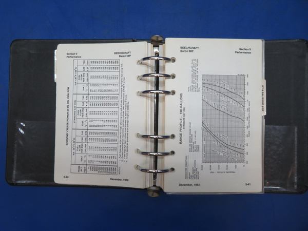 Beech Baron 58P Pilots operating Handbook P/N 102-590000-41A10 (0723-623)