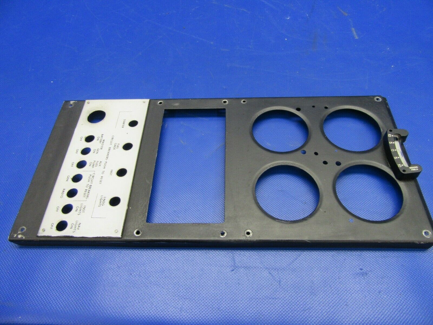 Brantly B-2B 1964 Helicopter Instrument Panel / Circuit Breaker Cover (0521-630