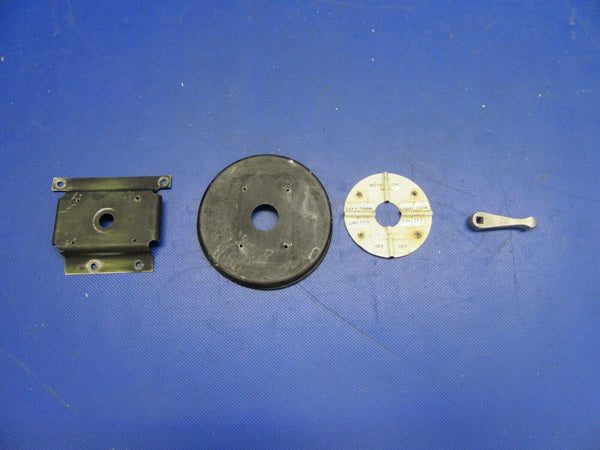 1956 Cessna 182 Plate, Bracket & Handle Fuel Selector P/N 0716167 (0821-653)